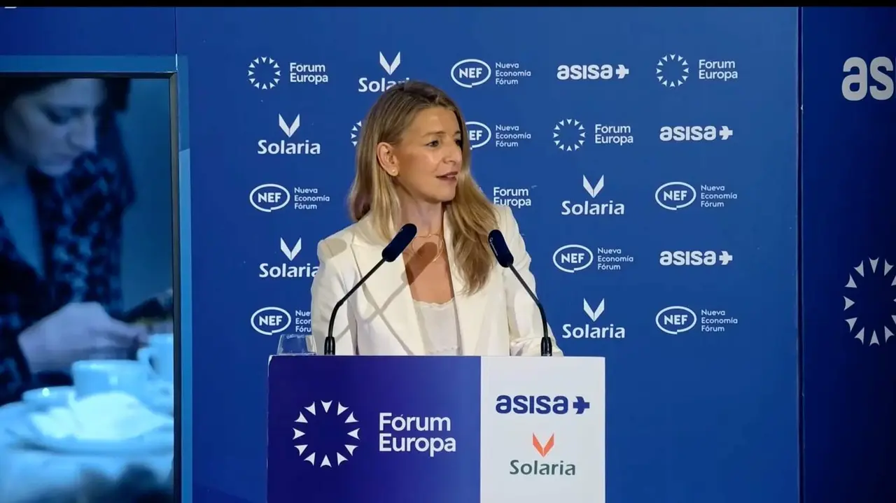 Yolanda Díaz en el Nueva Economía Fórum