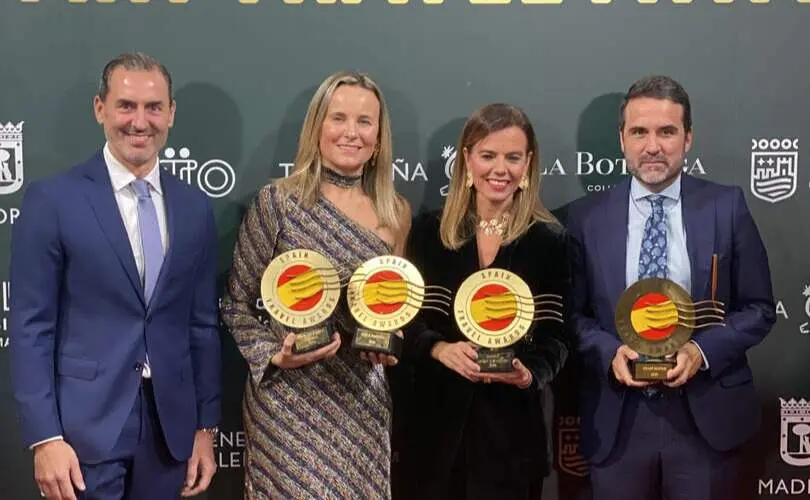 Maillo en la entrega de galardones junto a sus homólogos de Valencia y Málaga y del director de Turismo de Madrid Héctor Coronel - Foto Ayuntamiento de Madrid