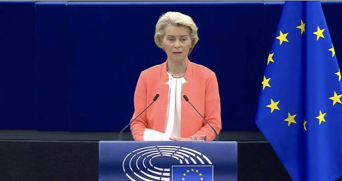 Von der Leyen durante su discurso - Foto de la UE