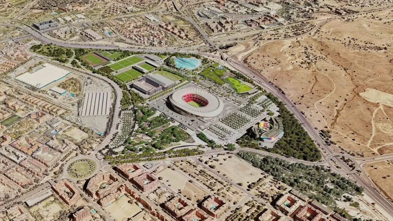 Modelo de la futura ciudad del deporte | Foto de Ayuntamiento de Madrid