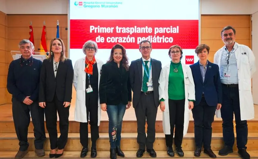 La consejera Matute, durante la presentaci&oacute;n de este  nuevo hito en el Hospital p&uacute;blico Gregorio Mara&ntilde;&oacute;n - Foto Comunidad de Madrid