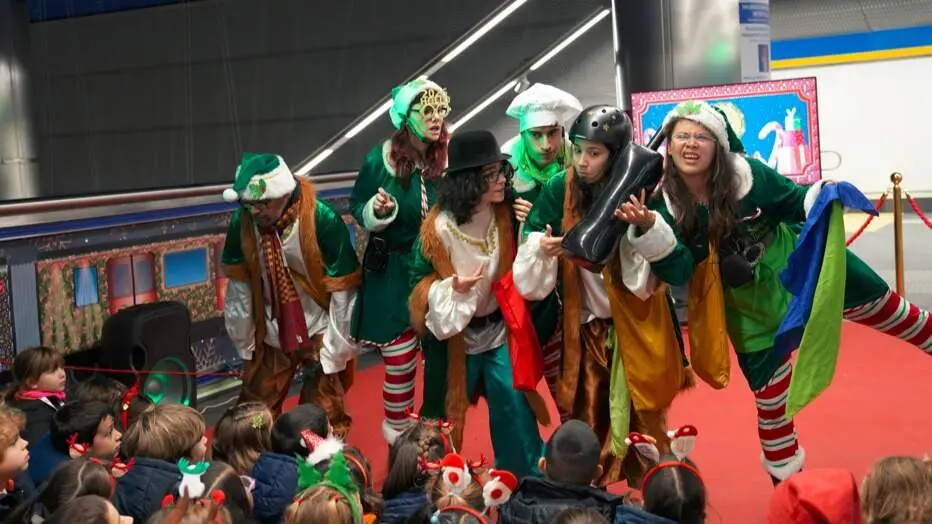 Tren de la Navidad de Metro - Foto Comunidad de Madrid