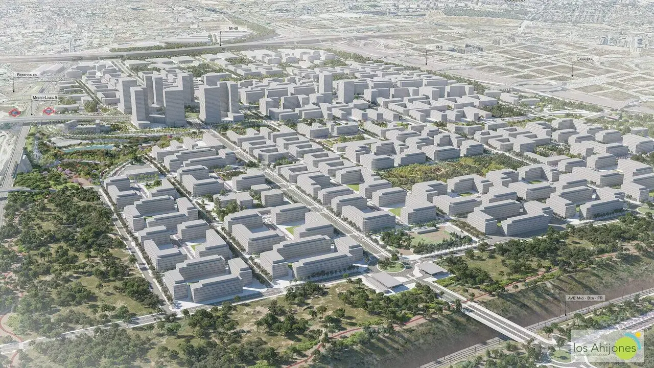 Recreaci&oacute;n del futuro desarrollo de Los Ahijones