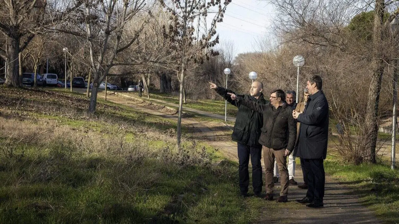 Momento de la visita al parque Juan Carmona 'Habichuela'
