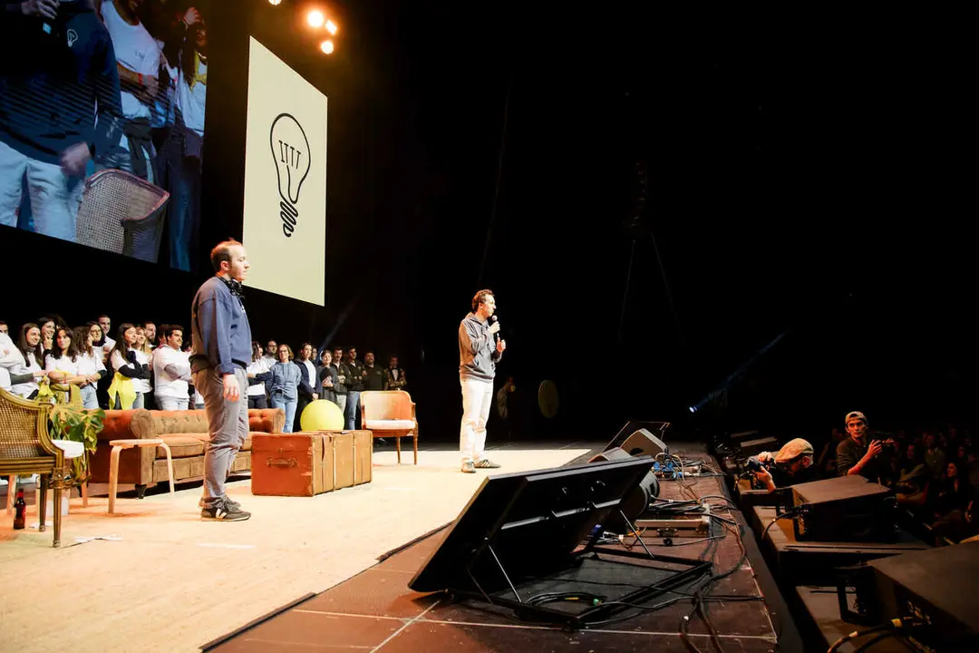 De izquierda a derecha, Javier Roca y Javier Fern&aacute;ndez, en El Despertar 2026 - Foto de @pepe.desantos