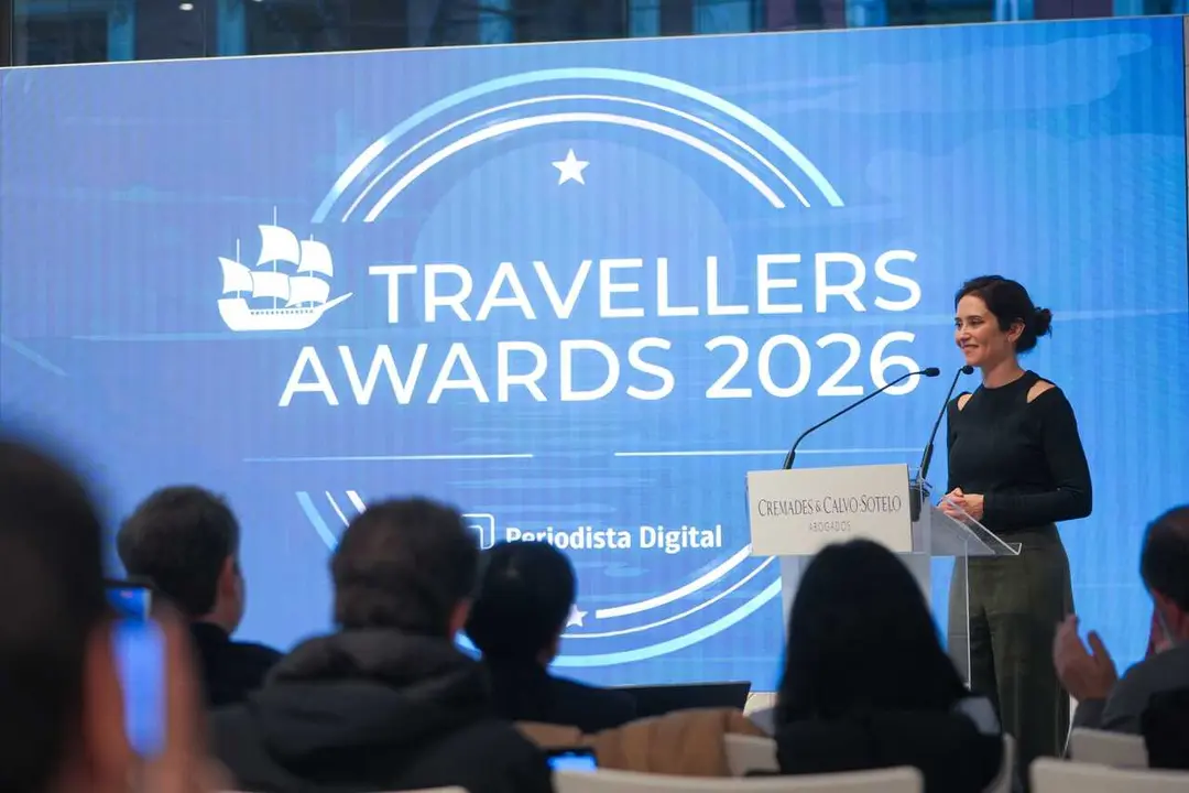 Isabel D&iacute;az Ayuso durante los VI Premios Travellers Awards - Foto de la Comunidad de Madrid