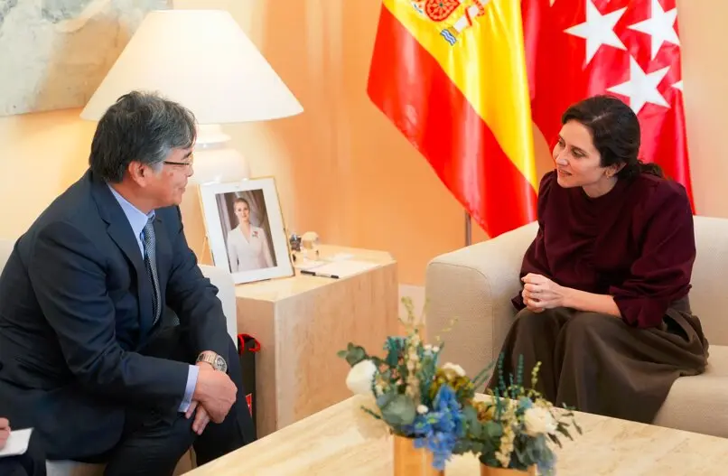 D&iacute;az Ayuso se re&uacute;ne con el presidente mundial de Fujitsu - Foto Comunidad de Madrid