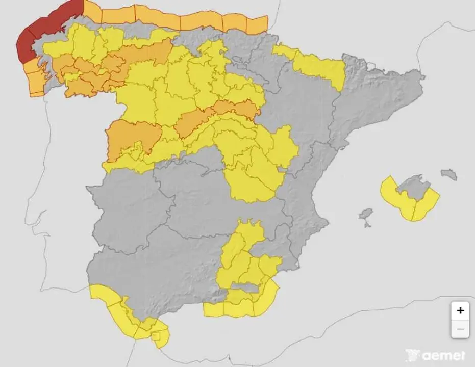 Aviso especial. Nevadas en cotas bajas y temporal mar&iacute;timo
Aviso especial. Nevadas en cotas bajas y temporal mar&iacute;timo - Foto de la AEMET