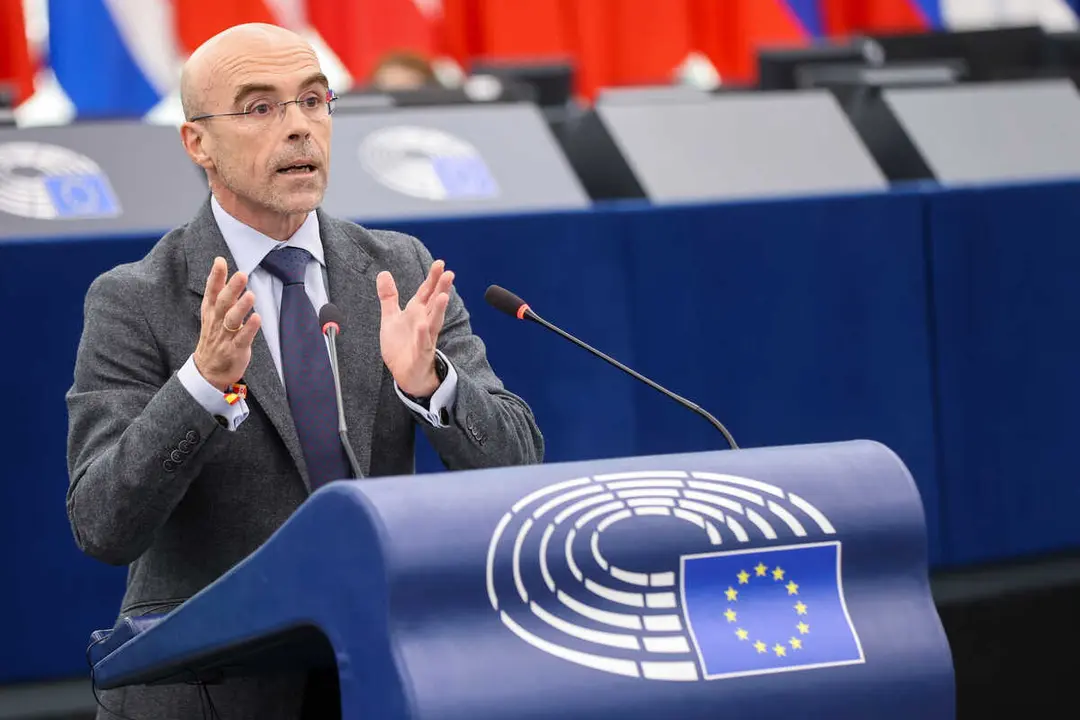 Jorge Buxad&eacute; en una intervenci&oacute;n en el Parlamento Europeo | Foto de Vox