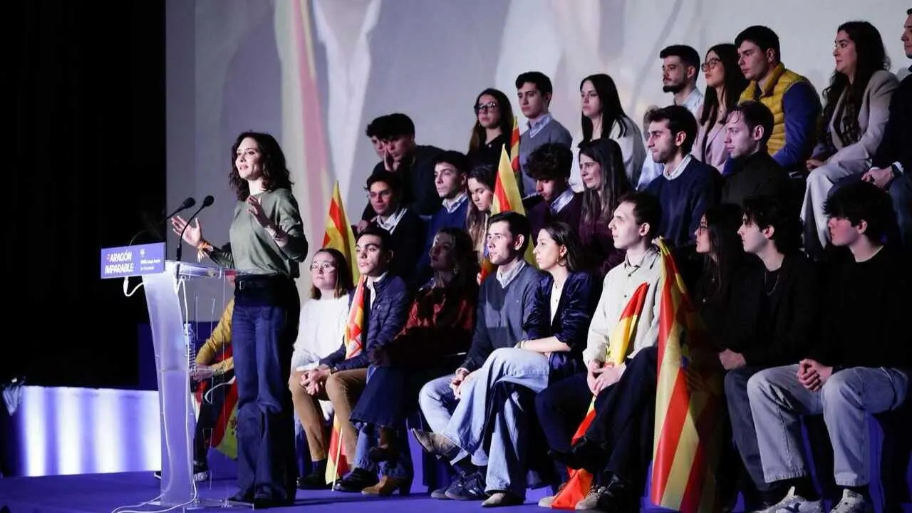 Isabel D&iacute;az Ayuso, en Zaragoza | Foto de Servimedia