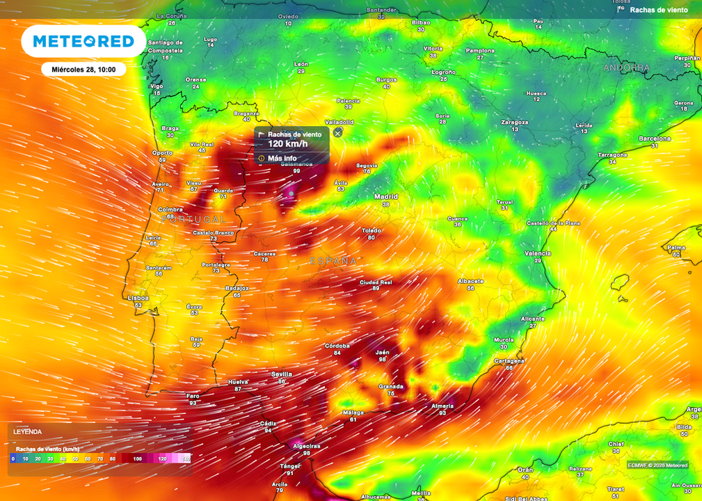 Borrasca Kristin - Foto de Meteored (Tiempo.com)