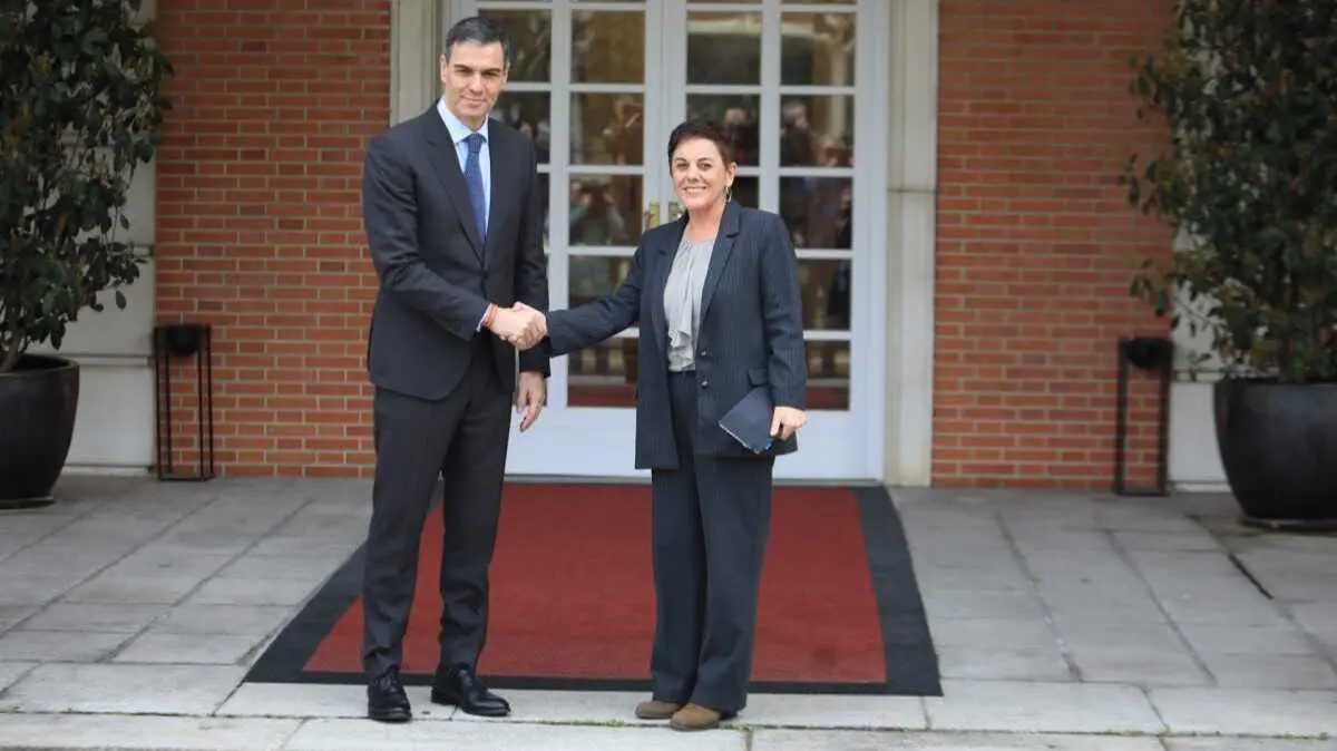 Pedro S&aacute;nchez recepci&oacute;n de EH Bildu - EH Bildu