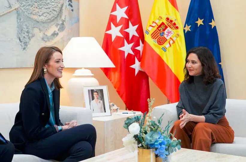 Encuentro Ayuso-Metsola - Foto Comunidad de Madrid