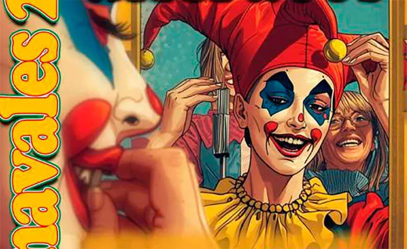 Concurso de disfraces colectivos en Guadarrama el 14 de febrero - Cartel del Ayuntamiento de Guadarrama