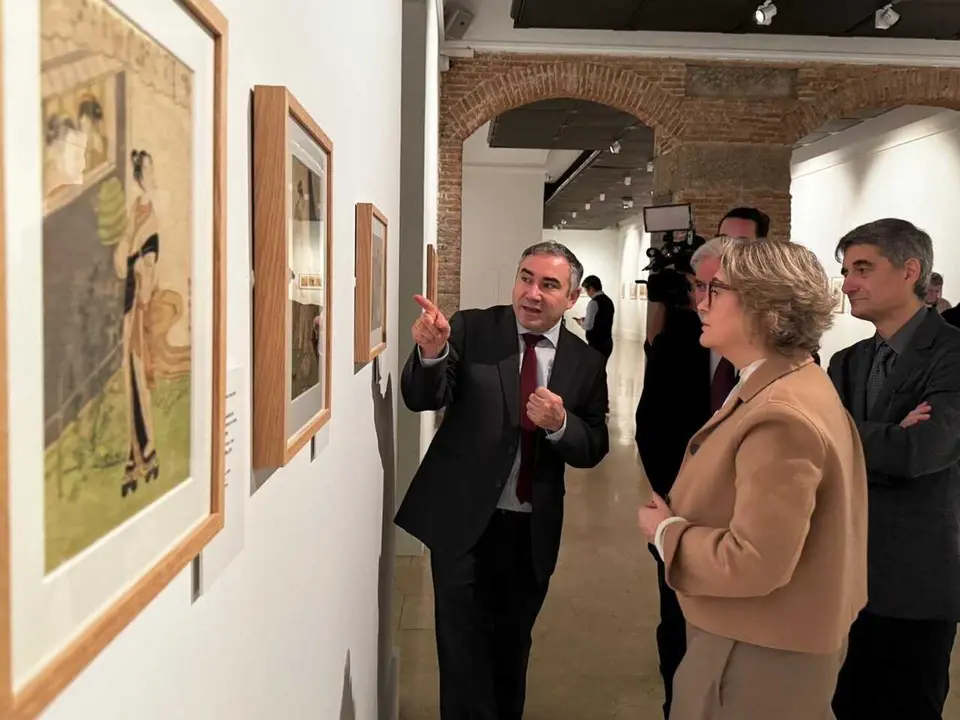 Rivera de la Cruz en la exposici&oacute;n 'Bellezas de un mundo flotante'