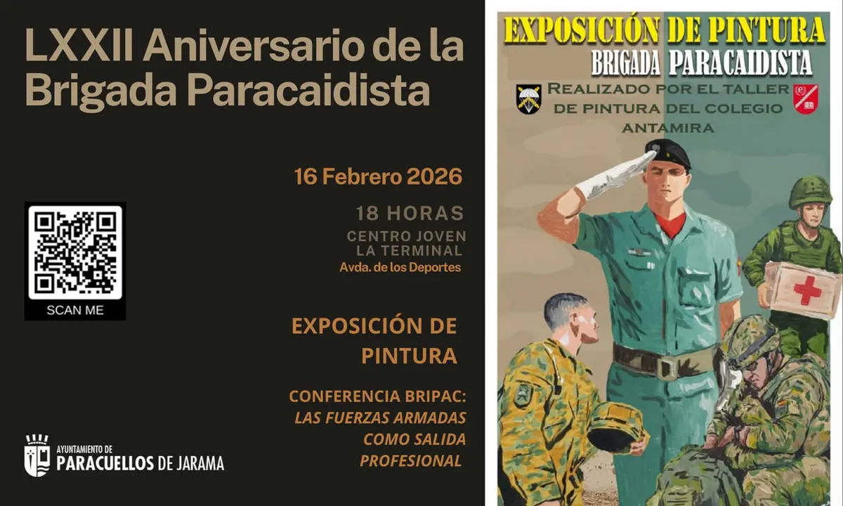 Expo pintura 72 aniversario BRIPAC - Imagen del Ayuntamiento de Paracuellos del Jarama