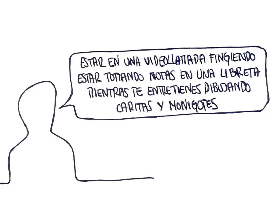 Fingiendo tomar notas - Las Vi&ntilde;etas de Manuel Franganillo