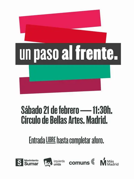 cartel "Un paso al frente"