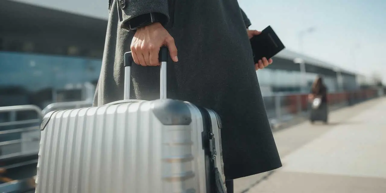 Maleta en el aeropuerto - Foto de Zulqarnain&acute;s @alexa-awans-images en Canva