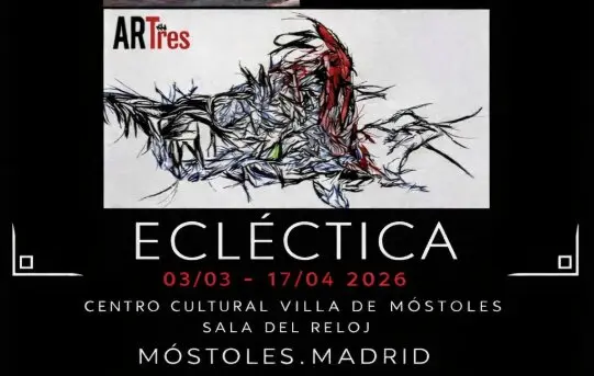 Cartel de la exposici&oacute;n 'Ecl&eacute;ctica' | Foto del Ayuntamiento de M&oacute;stoles