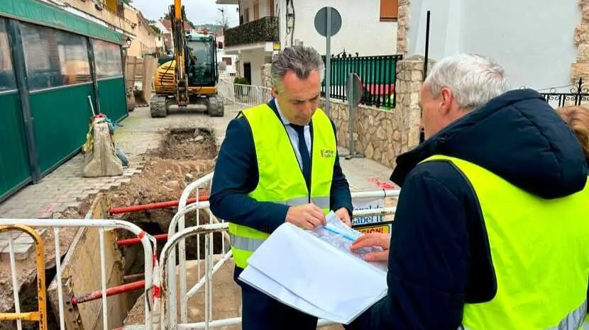 Carlos Novillo supervisando los trabajos - Foto Comunidad de Madrid