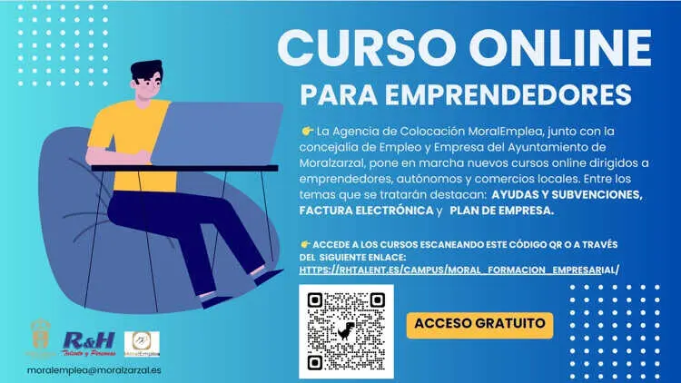 Curso online para emprendedores -  Imagen del Ayuntamiento de Moralzarzal