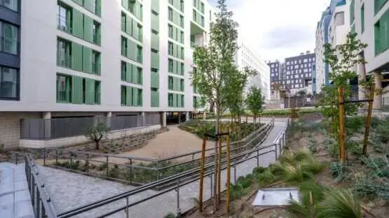 Imagen de archivo de promoci&oacute;n de viviendas en alquiler en el distrito de Puente de Vallecas - Foto Ayuntamiento de Madrid