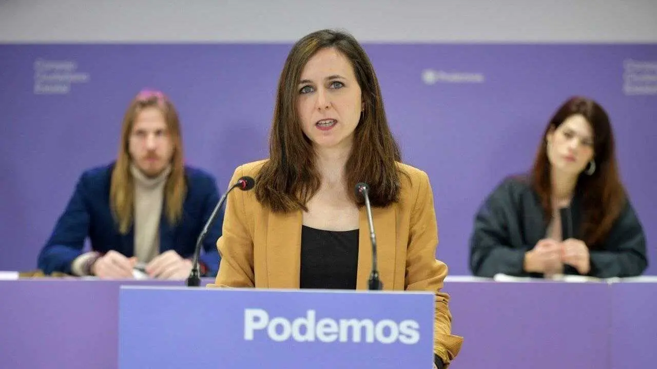 Ione Belarra ante el Consejo Ciudadano Estatal de Podemos