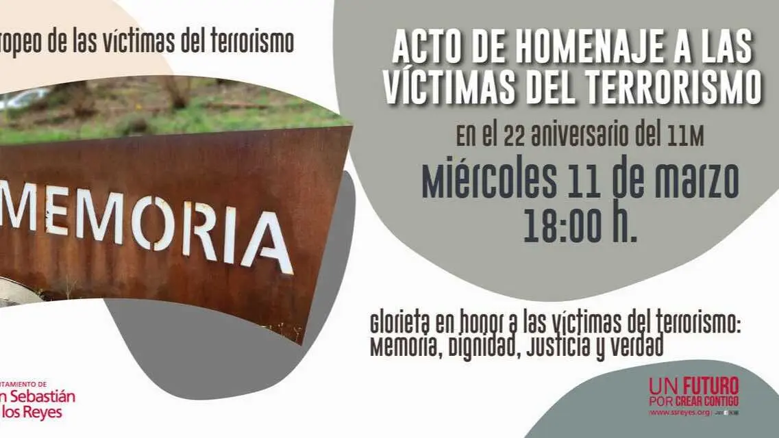 Homenaje 11 de marzo - Imagen del Ayuntamiento de San Sebasti&aacute;n de los Reyes