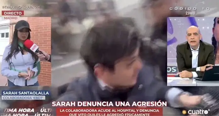 Sarah Santaolalla ayer durante su intervenci&oacute;n En Boca de Todos