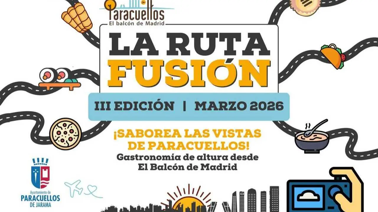 Cartel Ruta Fusi&oacute;n 2026 - Imagen del Ayuntamiento de Paracuellos de Jarama
