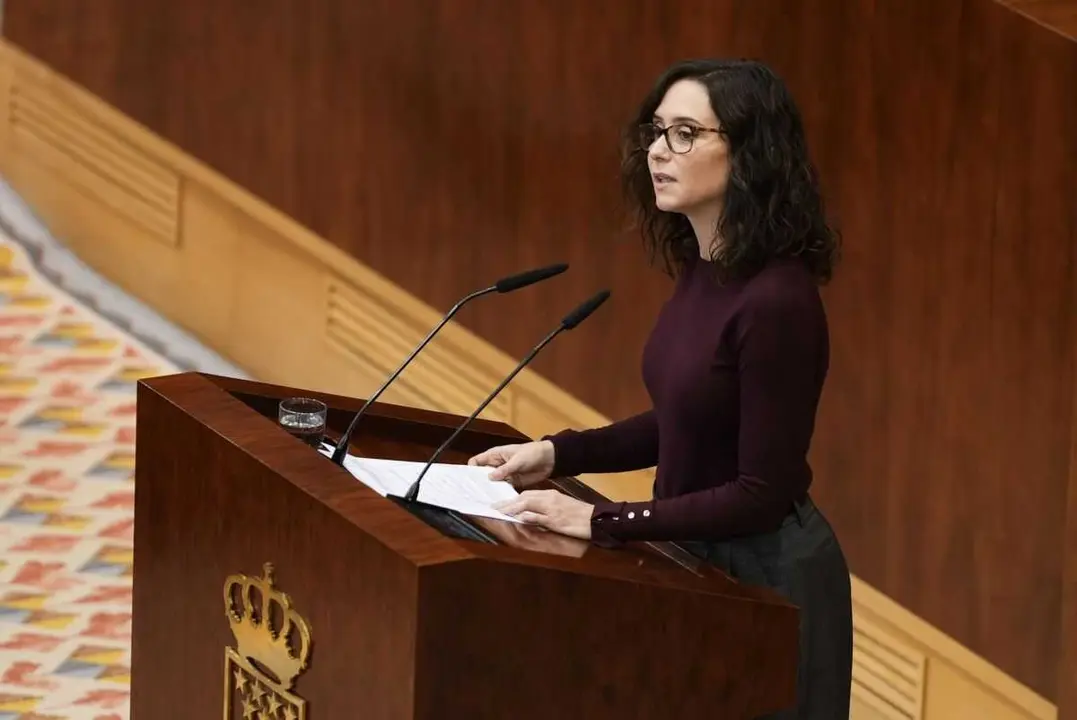 Ayuso, en la Asamblea - Foto de la Comunidad de Madrid
