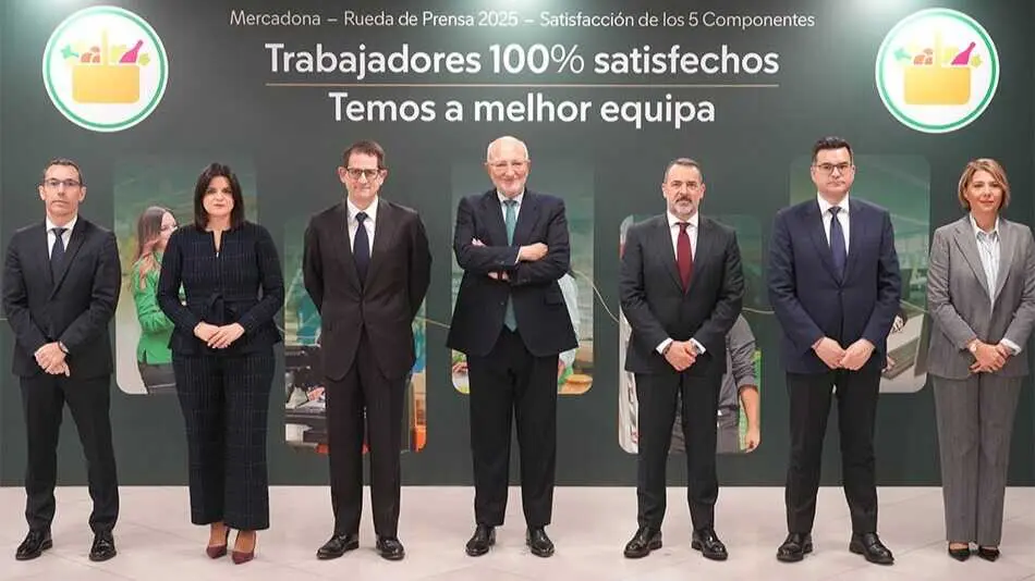 Juan Roig y miembros del Comit&eacute; de Direcci&oacute;n de Mercadona - Foto de Mercadona