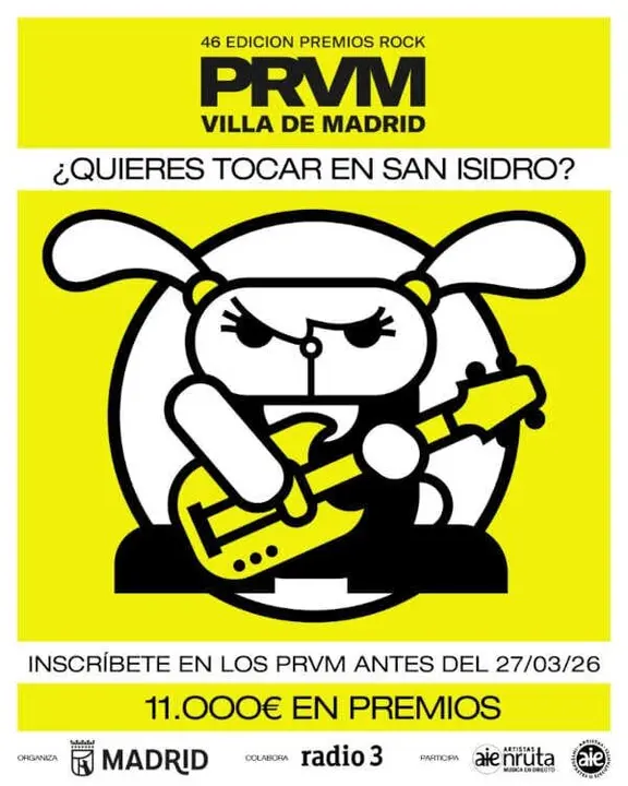 Cartel XLVI Premios Rock Villa de Madrid