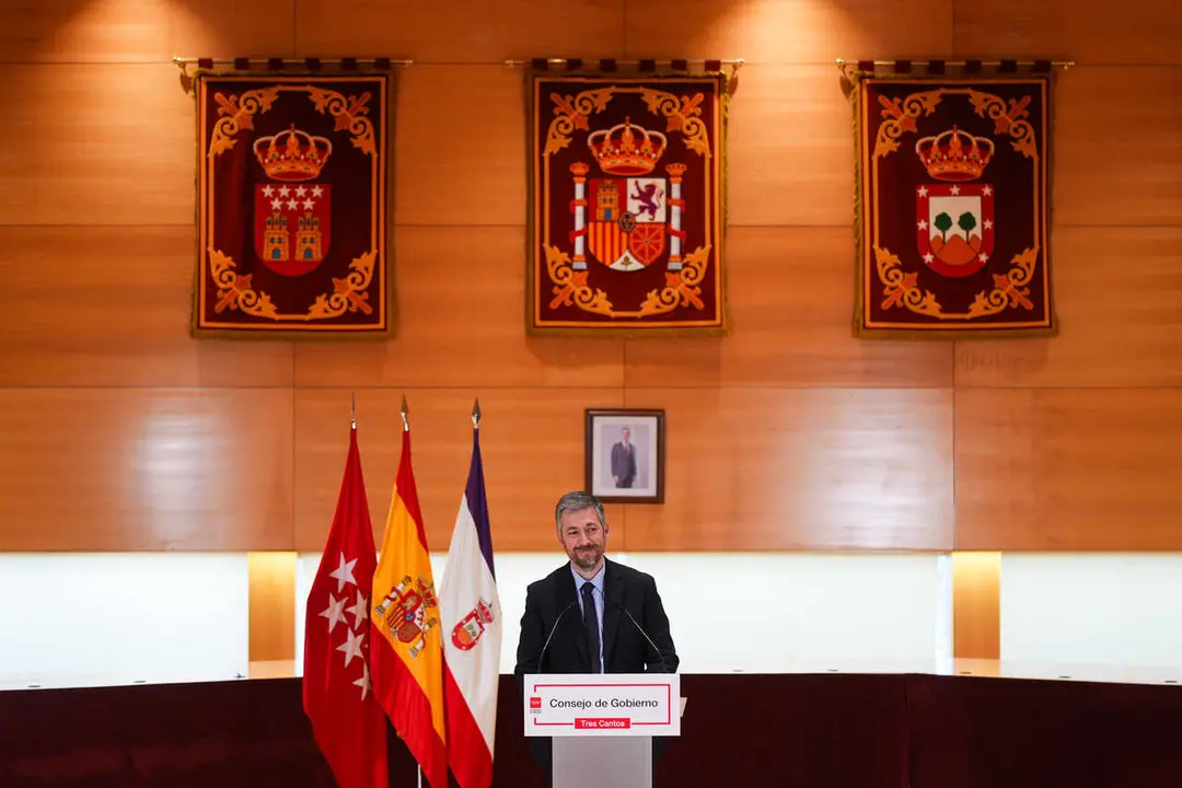 Miguel &Aacute;ngel Garc&iacute;a Mart&iacute;n en rueda de prensa - Foto de la Comunidad de Madrid