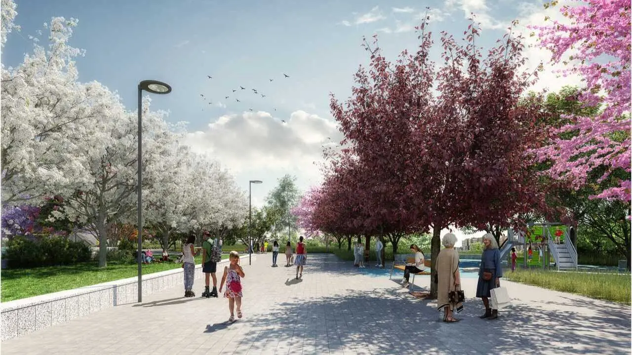 Recreaci&oacute;n del entorno de la antigua f&aacute;brica de CLESA