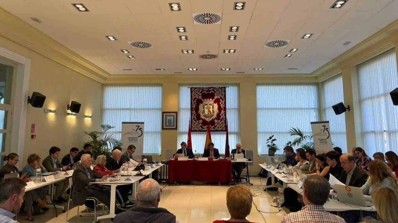 P&eacute;rez presidiendo el Pleno de la Junta de Hortaleza