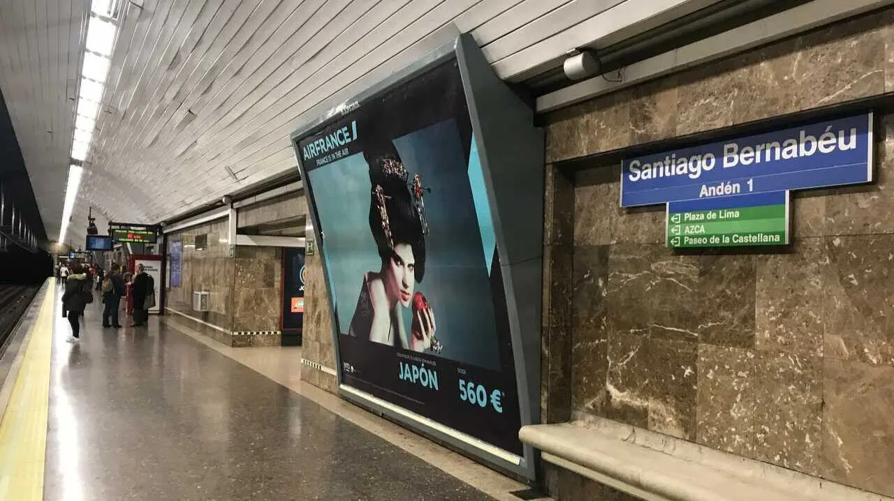 Metro Santiago Bernab&eacute;u