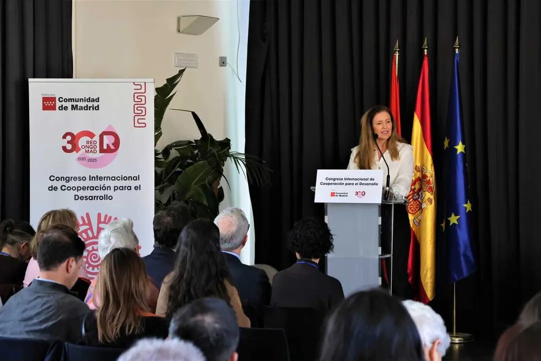 La consejera D&aacute;vila ha inaugurado hoy este encuentro organizado por  la Red de ONGD de Madrid - Foto Comunidad de Madrid