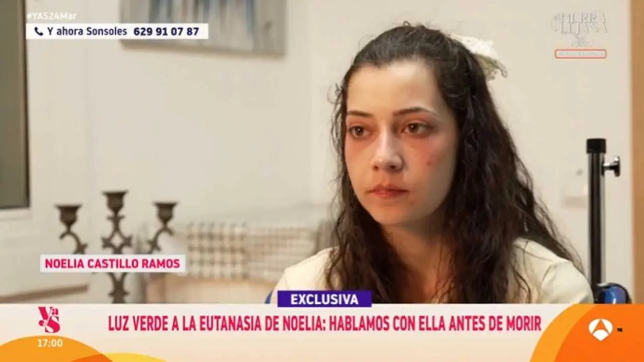 Noelia Castillo Ramos en el programa Y ahora Sonsoles de Antena 3 habla sobre su decisi&oacute;n de la eutanasia