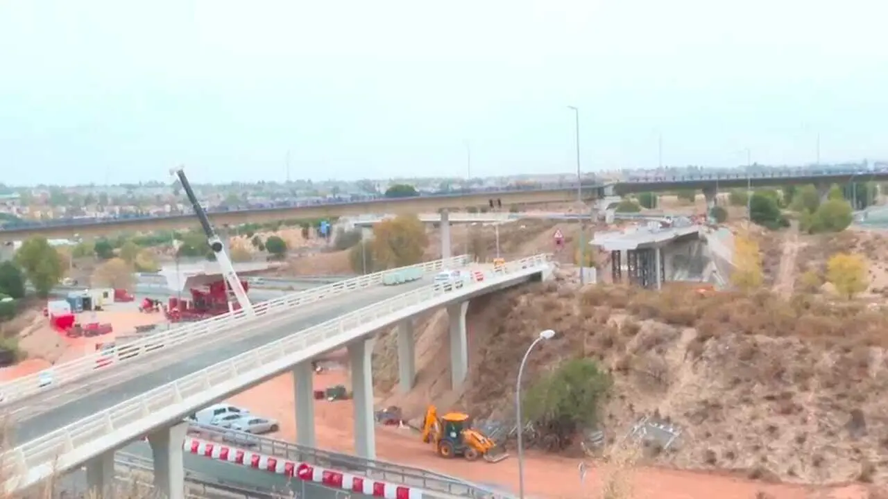 Cortes de tr&aacute;fico por obras en el ramal de acceso a la M-40 desde Sanchinarro