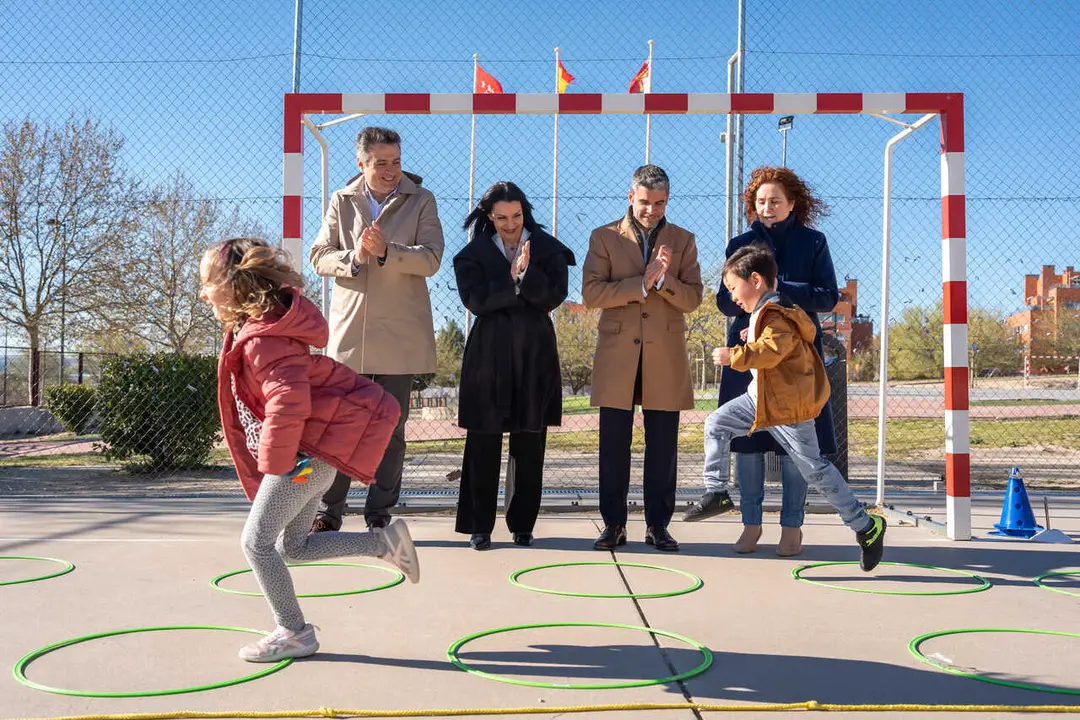 Zarzalejo durante la visita - Foto Comunidad de Madrid