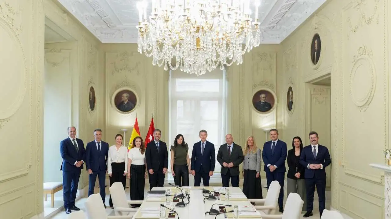 Encuentro institucional Ayuso - Feij&oacute;o - Foto Comunidad de Madrid