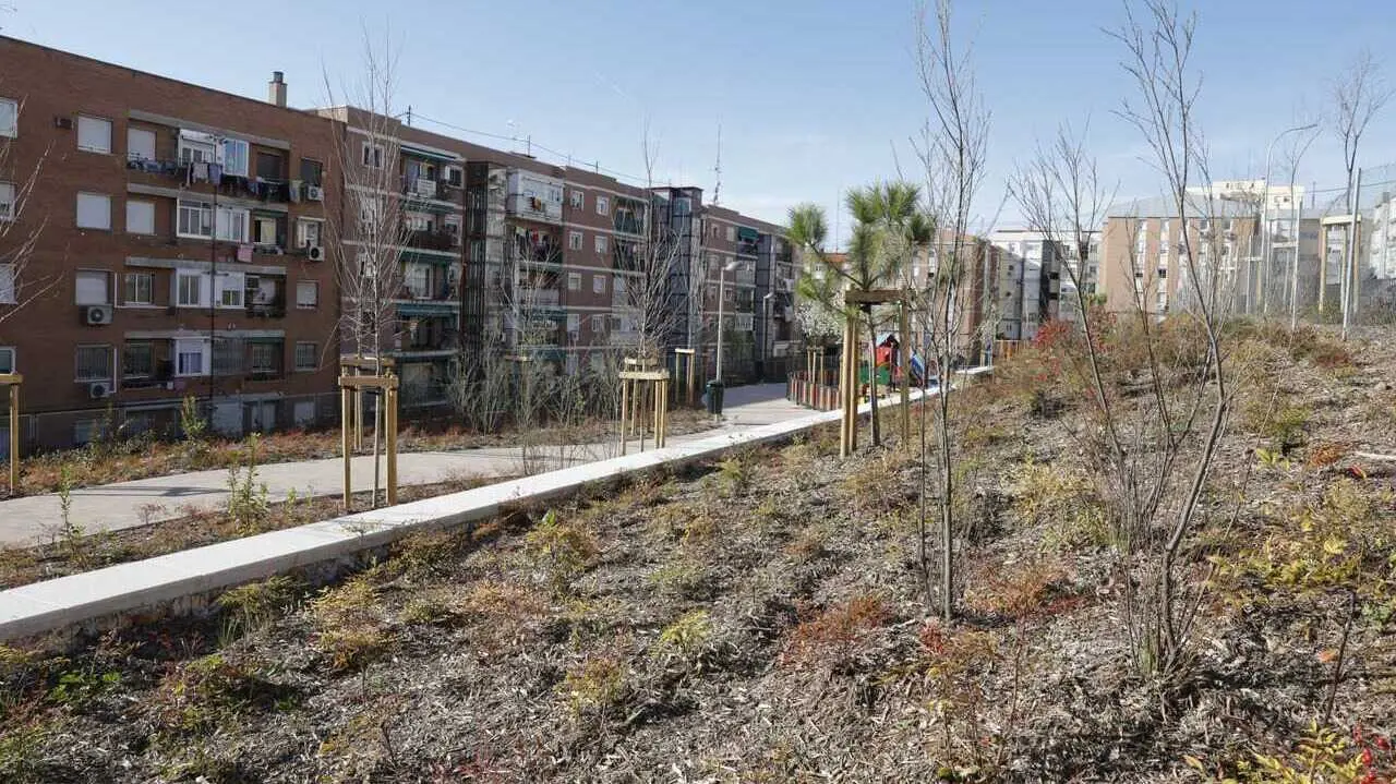 Imagen de archivo de la nueva zona verde en Ciudad Lineal