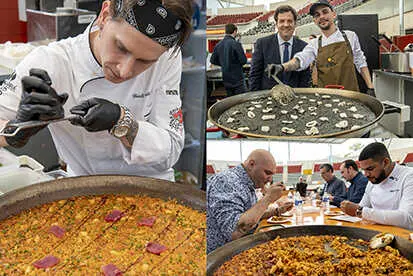 Algunos arroces de la primera edici&oacute;n de Paellarte. CM-MG.