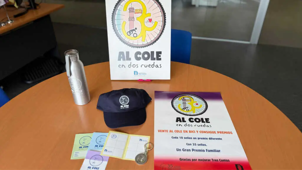 'Al cole en dos ruedas' Tres Cantos - Foto del Ayuntamiento de Tres Cantos