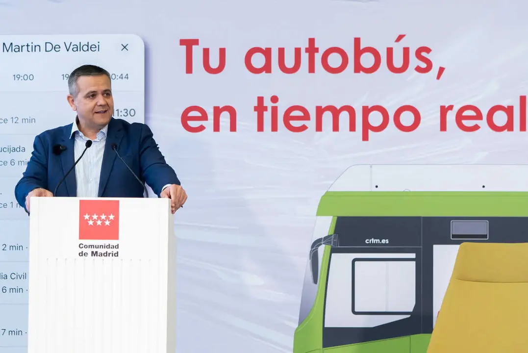 El consejero Rodrigo ha presentado hoy esta iniciativa del Consorcio Regional de Transportes - Foto Comunidad de Madrid