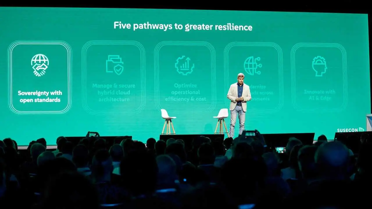 Dirk-Peter van Leeuwen, CEO de SUSE durante SUSECON 2026