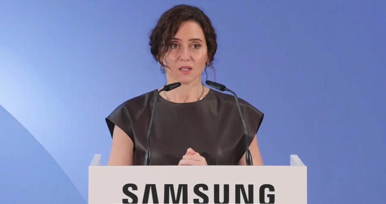 Ayuso en el 20&ordm; aniversario de Samsung en Madrid - Foto Comunidad de Madrid