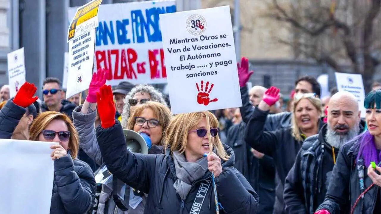 Foto de la Plataforma 30N durante una de las movilizaciones realizadas